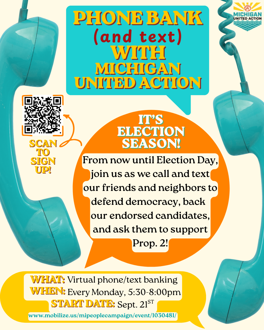 phone bank and text with us alternate